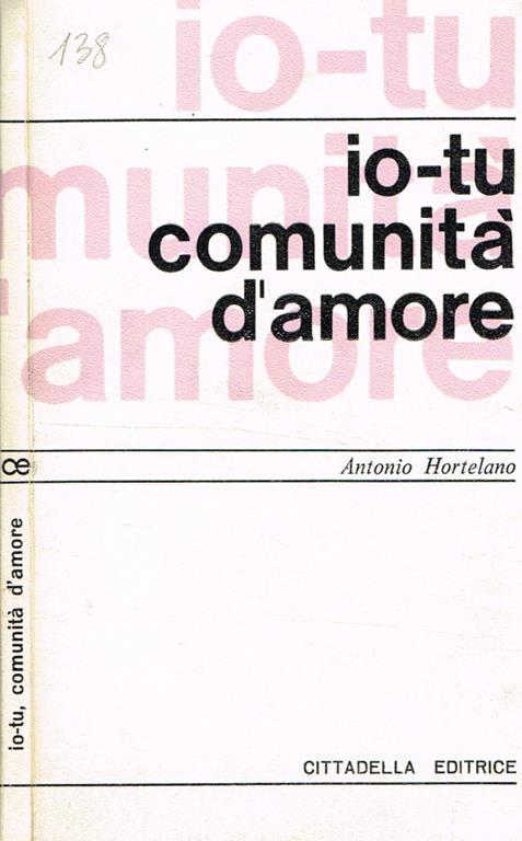 Io-tu comunità d'amore - Antonio Hortelano - copertina