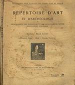 Repertoire d'art et d'archeologie anno V fasc.I