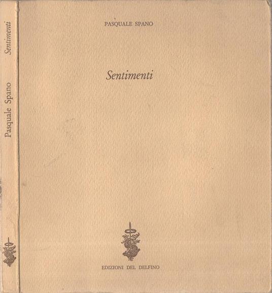 Sentimenti - Pasquale Spano - copertina