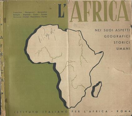 L' Africa nei suoi aspetti geografici, storici ed umani - copertina