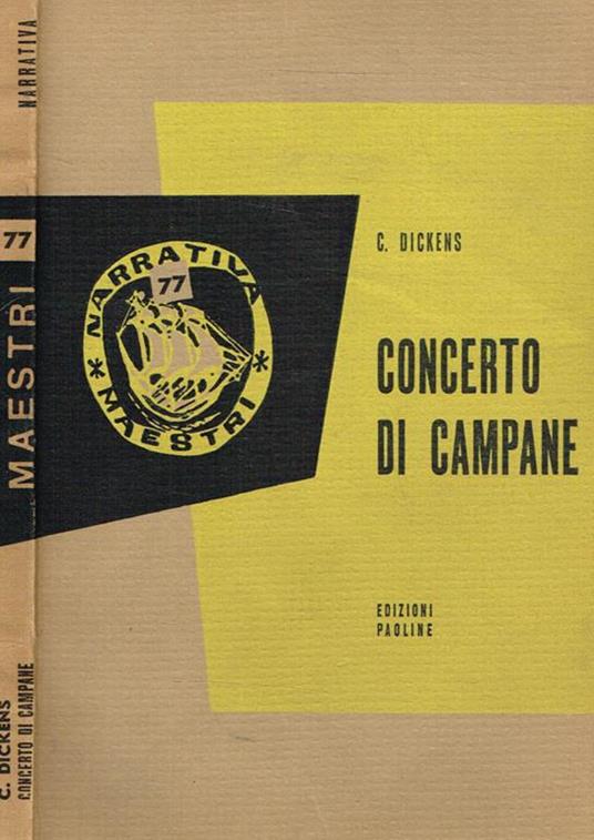 Concerto di campane. Racconto fantastico di campane che accompagnano la fine di un anno e l'inizio di un altro - Charles Dickens - copertina