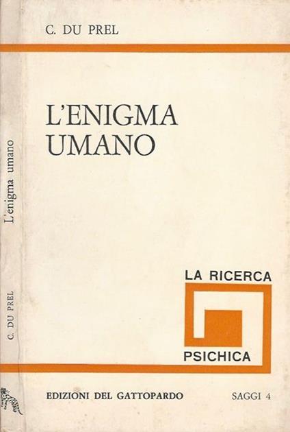 L' enigma umano - Carlo Du Prel - copertina