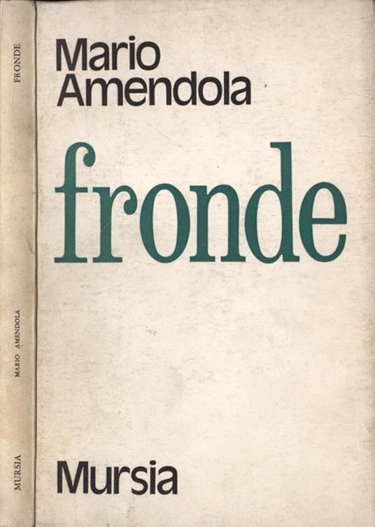 Fronde - Mario Amendola - copertina