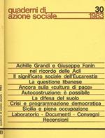 Quaderni di azione sociale. Rivista delle ACLI anno XXXII n.30