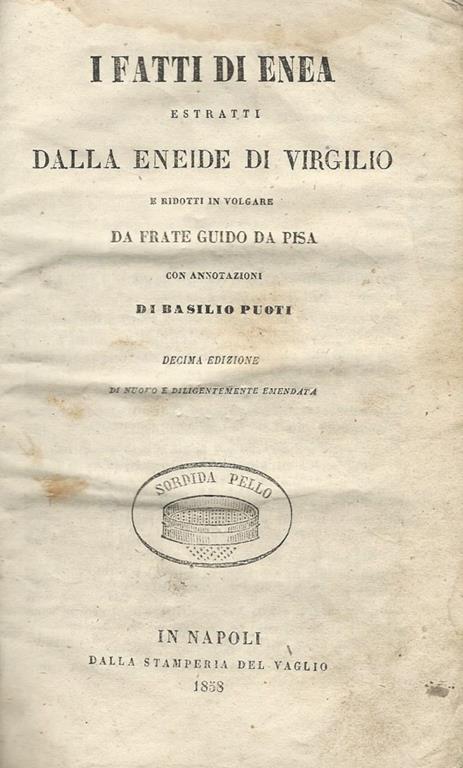 I fatti di Enea. Estratti dalla Eneide di Virgilio - copertina