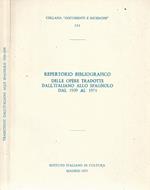 Repertorio bibliografico delle opere tradotte dall'italiano allo spagnolo dal 1939 al 1974