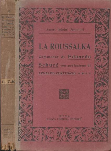 La Roussalka - Édouard Schuré - copertina