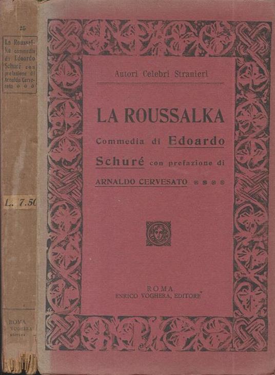 La Roussalka - Édouard Schuré - copertina