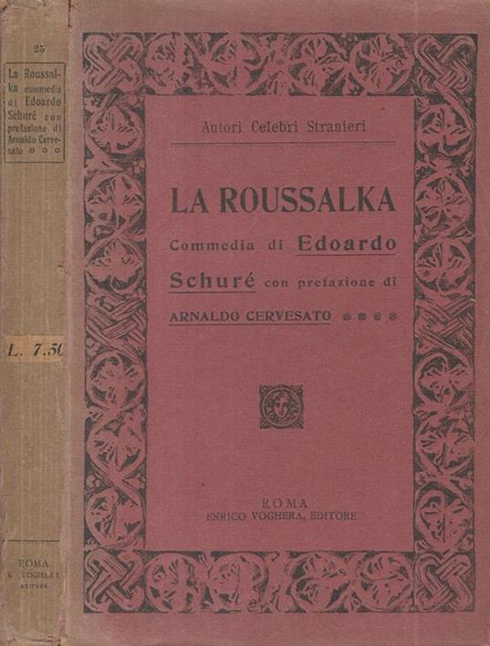 La Roussalka - Édouard Schuré - copertina