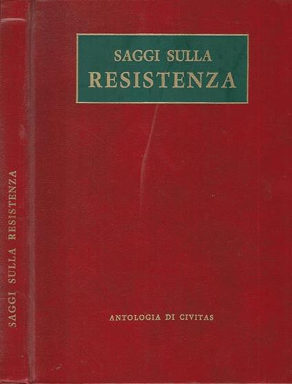 Saggi sulla Resistenza - copertina