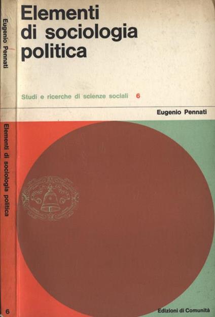 Elementi di sociologia politica - Eugenio Pennati - copertina