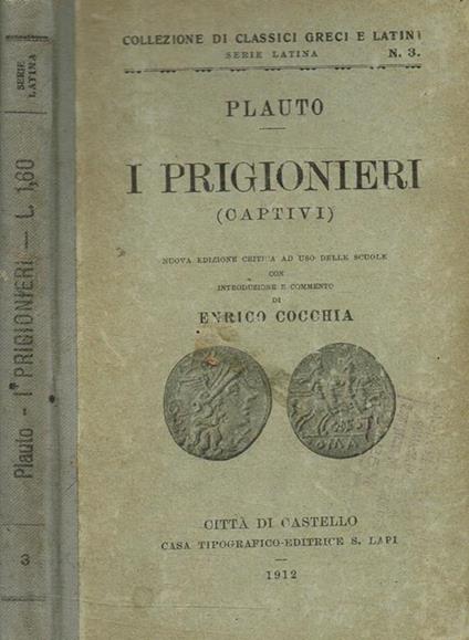 I prigionieri (Captivi) - T. Maccio Plauto - copertina