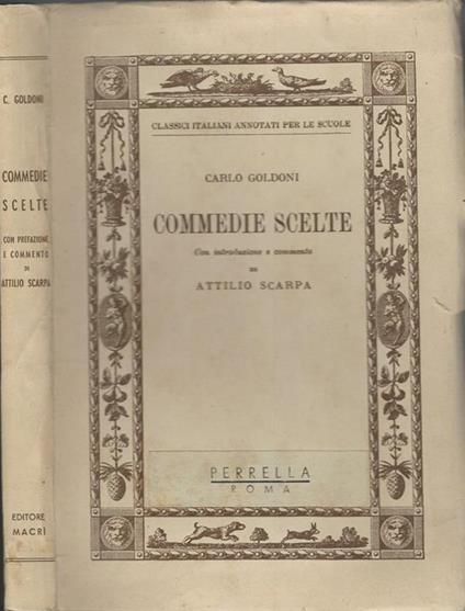 Commedie scelte - Carlo Goldoni - copertina