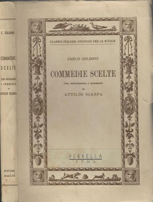 Commedie scelte - Carlo Goldoni - copertina