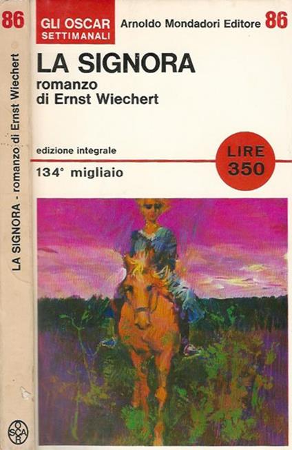 La signora - Ernst Wiechert - copertina