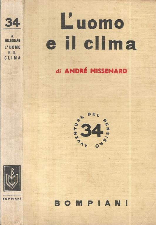 L' uomo e il clima - André Missenard - copertina