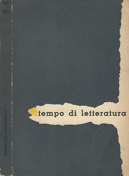 Tempo di letteratura - copertina