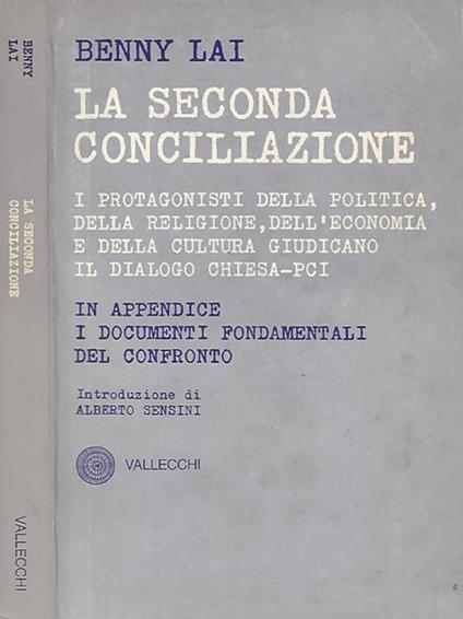 La seconda Conciliazione - Benny Lai - copertina