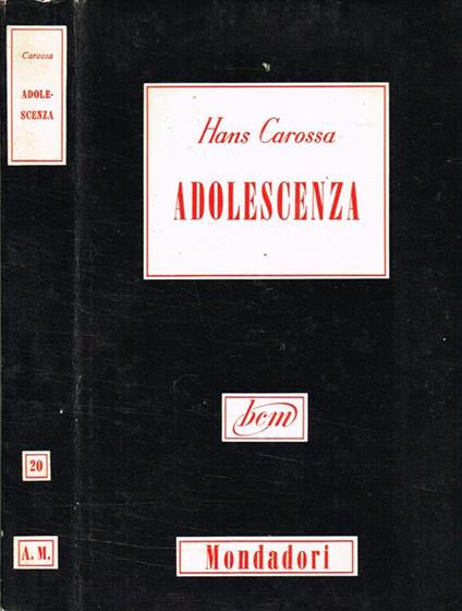 Adolescenza - Hans Carossa - copertina