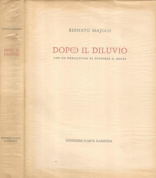 Dopo il diluvio - Renato Majolo - copertina