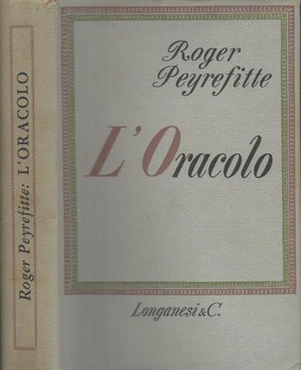 L' Oracolo - Roger Peyrefitte - copertina