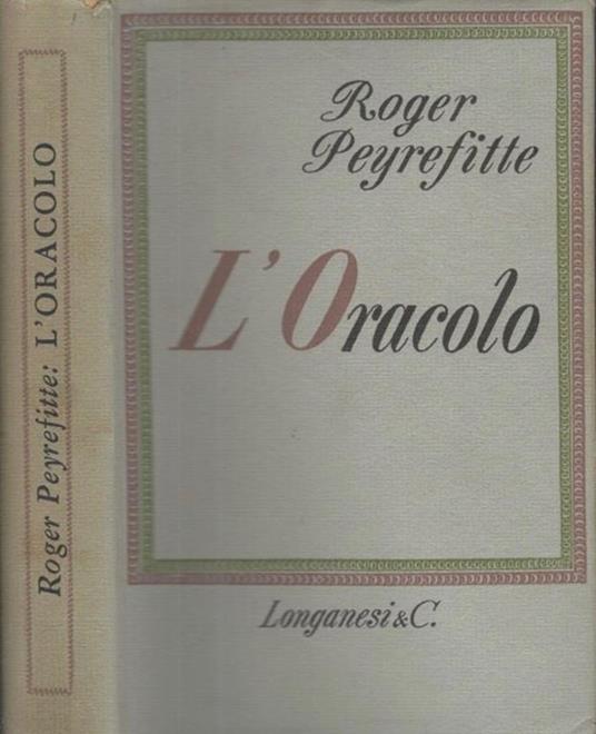 L' Oracolo - Roger Peyrefitte - copertina