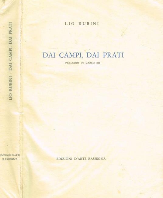 Dai campi, dai prati - Lio Rubini - copertina