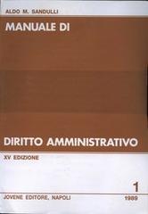 Manuale di diritto amministrativo - Aldo M. Sandulli - copertina