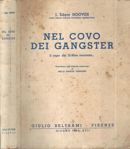 Nel covo dei gangster - J. Edgar Hoover - copertina
