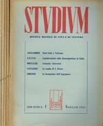 Studium. Rivista mensile di vita e di cultura anno XLVIII n.1 2 3 4 11