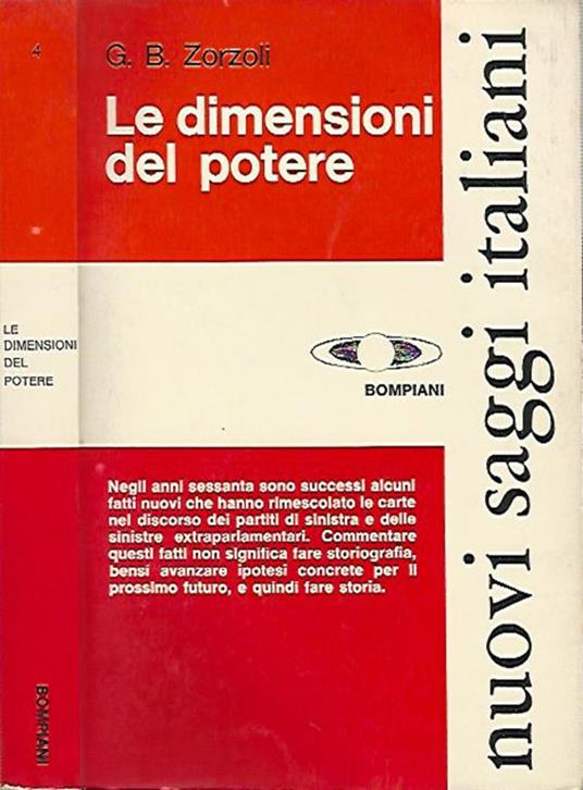 Le dimensioni del potere - G. Battista Zorzoli - copertina