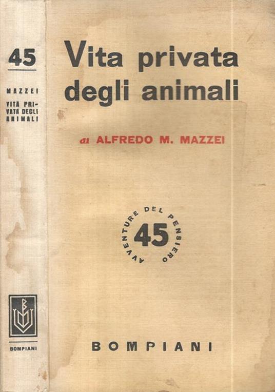 Vita privata degli animali - A. Mazzei - copertina