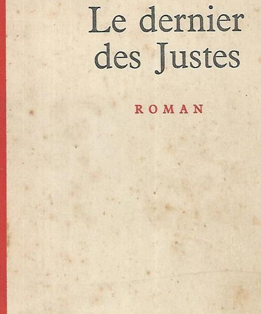 Les dernier des Justes - André Schwarz Bart - copertina