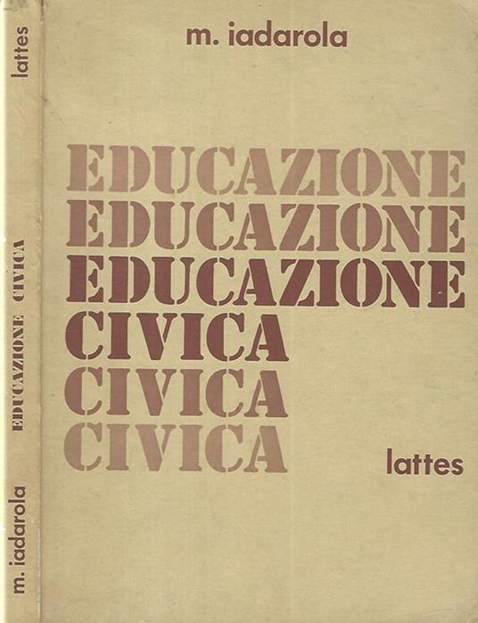 Educazione civica - M. Iadarola - copertina