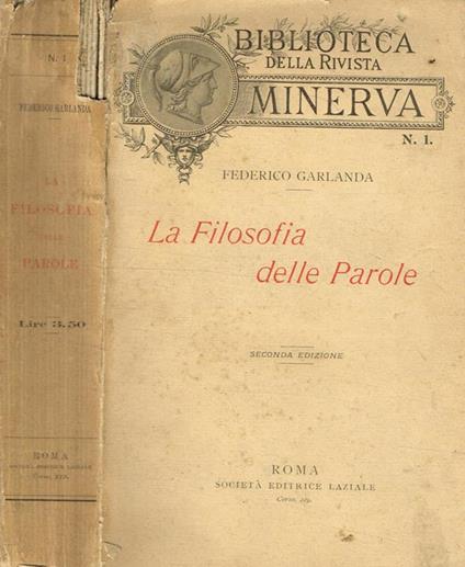 La filosofia delle parole - Federico Garlanda - copertina