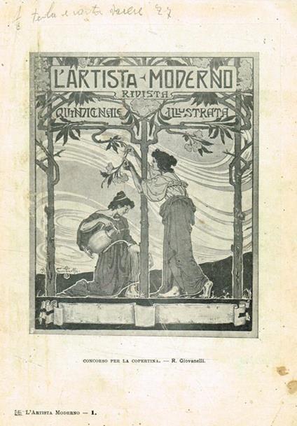 L' artista moderno. Rivista quindicinale illustrata - copertina