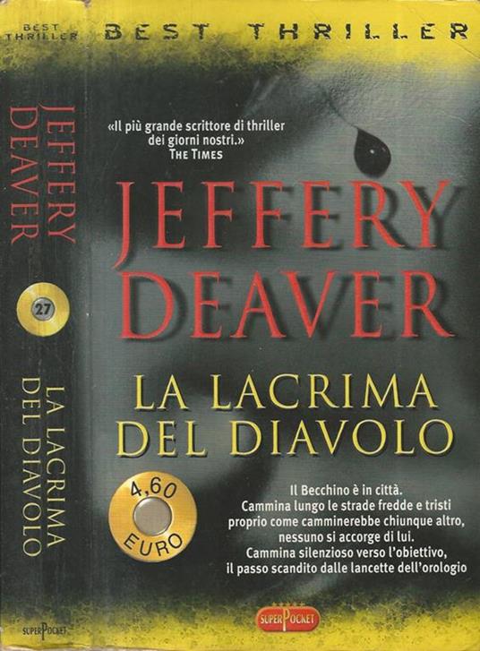 La lacrima del Diavolo - Jeffery Deaver - copertina