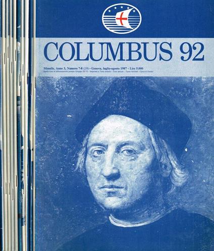 Columbus 92. Mensile di informazioni culturali anno 3 n.1 2 4 5 6 7/8 9 10 11 12 - Mario Bottaro - copertina