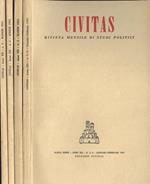 Civitas Anno XII n. 1. 2, 3, 4, 5. Rivista mensile di studi politici