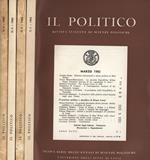 Il politico Anno 1982 n. 1 - 2 - 3 - 4. Rivista italiana di scienze politiche