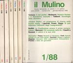 Il Mulino Anno XXXVII n. 315. 316. 317. 318. 319. 320. Rivista bimestrale di cultura e di politica