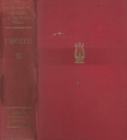 I sonetti. Vol. III - Gioachino Belli - copertina
