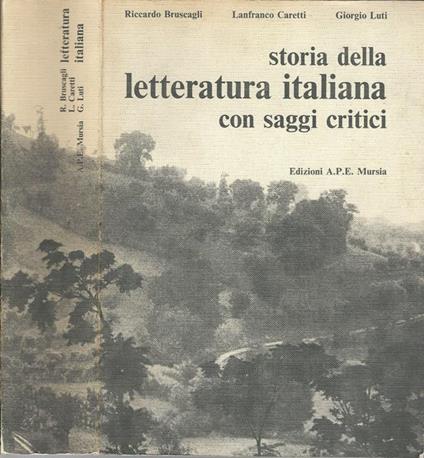 Storia della letteratura italiana. Con saggi critici - Riccardo Bruscagli - copertina