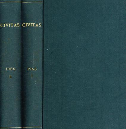 Civitas. Rivista mensile di studi politici fondata nel 1919 da Filippo Meda. Anno XVII - Paolo E. Taviani - copertina