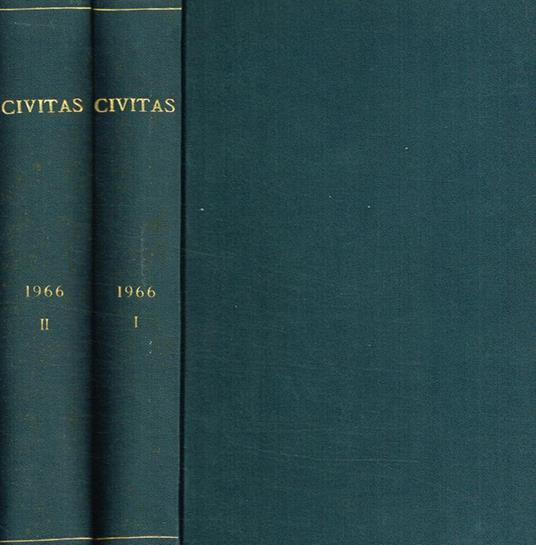 Civitas. Rivista mensile di studi politici fondata nel 1919 da Filippo Meda. Anno XVII - Paolo E. Taviani - copertina