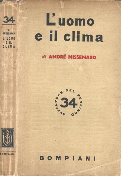 L' uomo e il clima - André Missenard - copertina