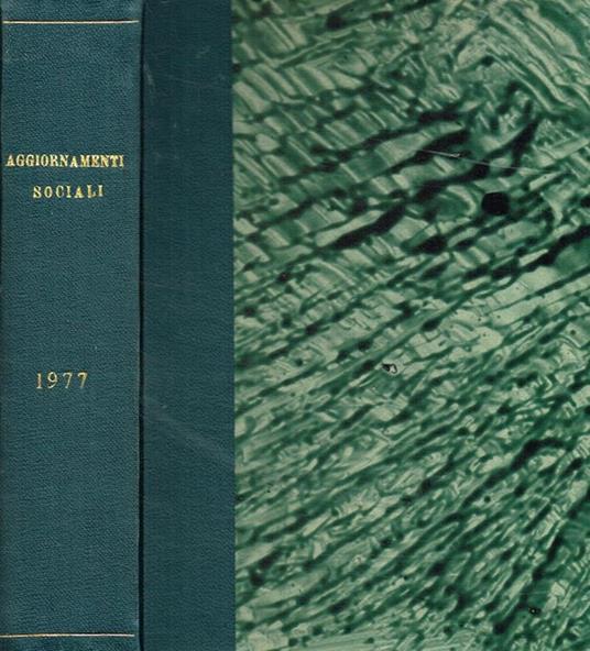 Aggiornamenti Sociali anno XXVIII n.1 3 4 5 6 7/8 11 12 - Rocco Baione - copertina