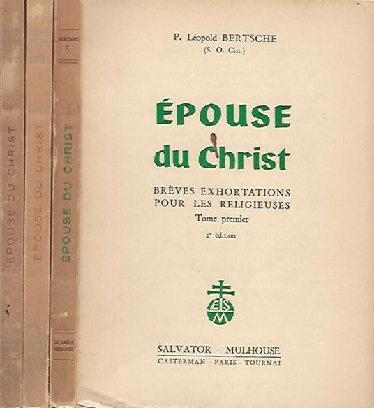 Epouse du Christ - copertina