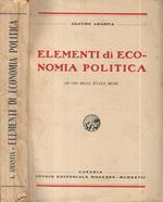 Elementi di economia politica. ad uso delle scuole medie