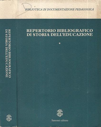 Repertorio Bibliografico di Storia dell'Educazione - copertina